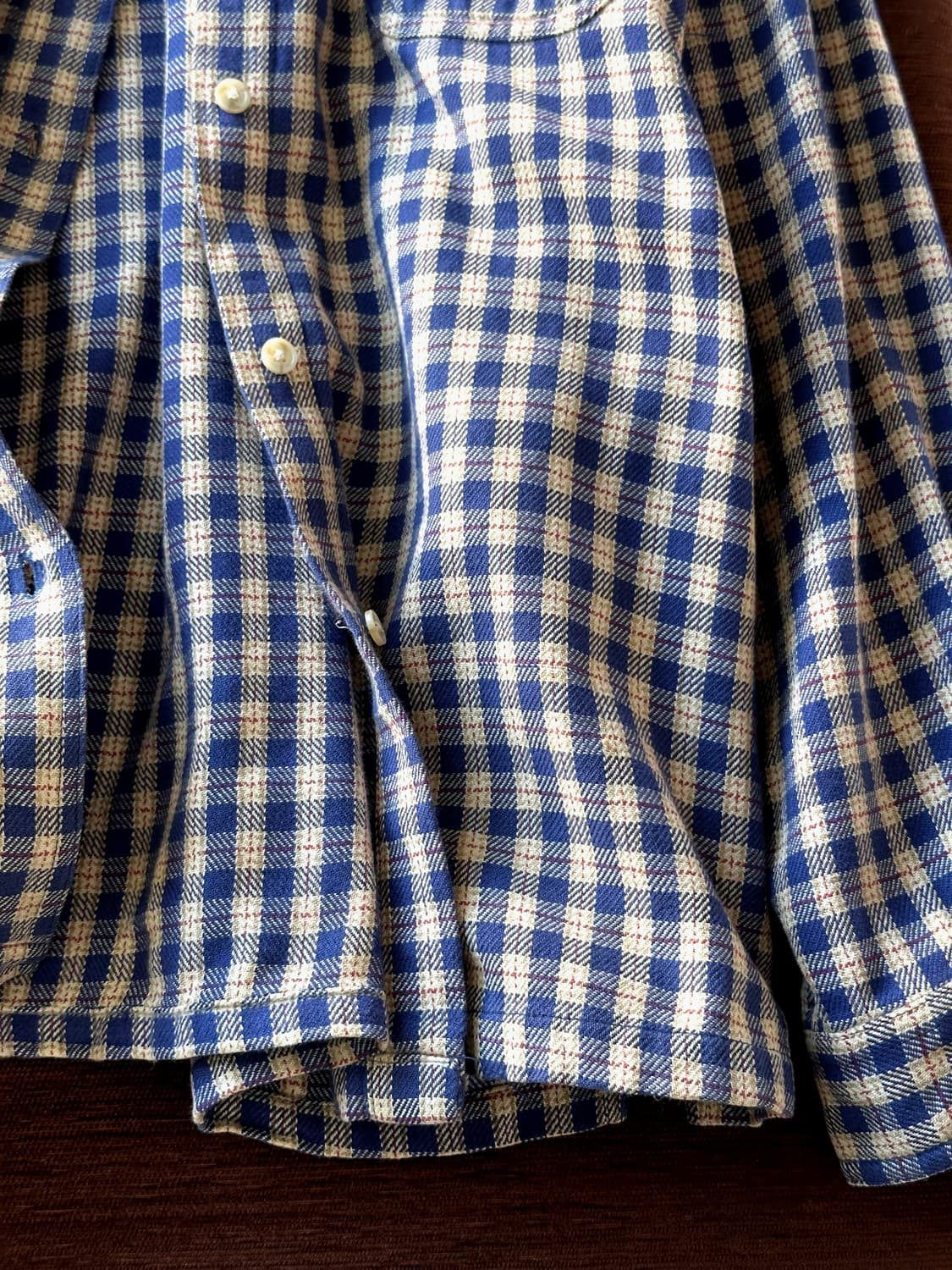 Cotton nel check work shirt 상품이미지6