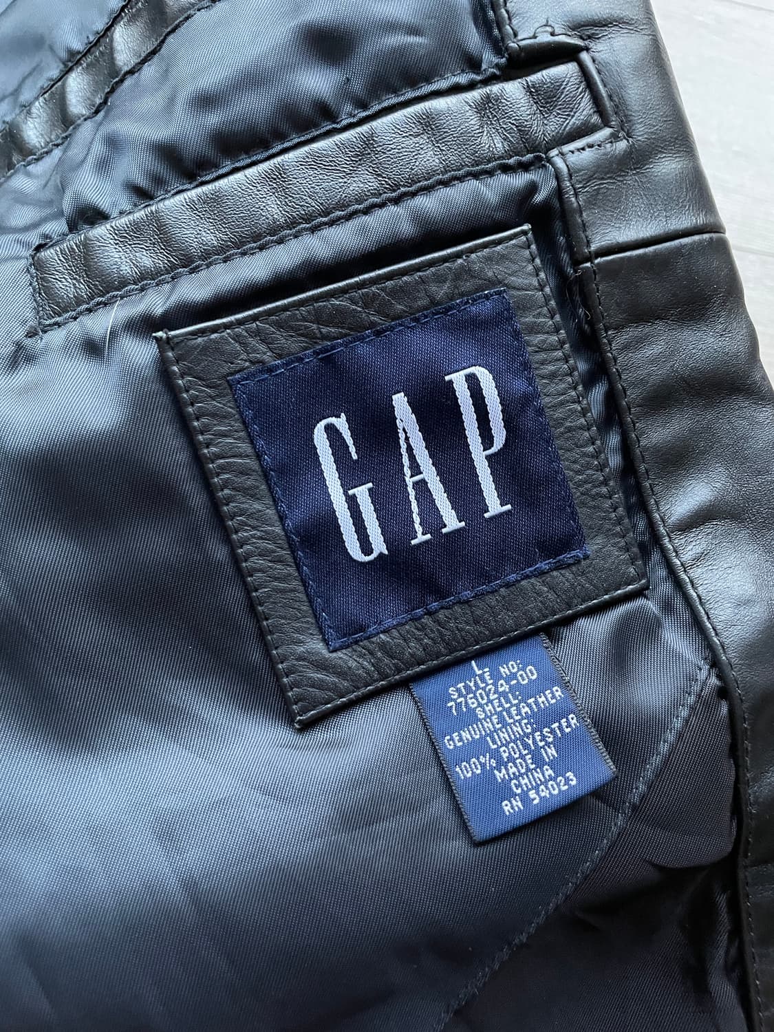 90s 올드갭 레더 블레이저 자켓 상품이미지4