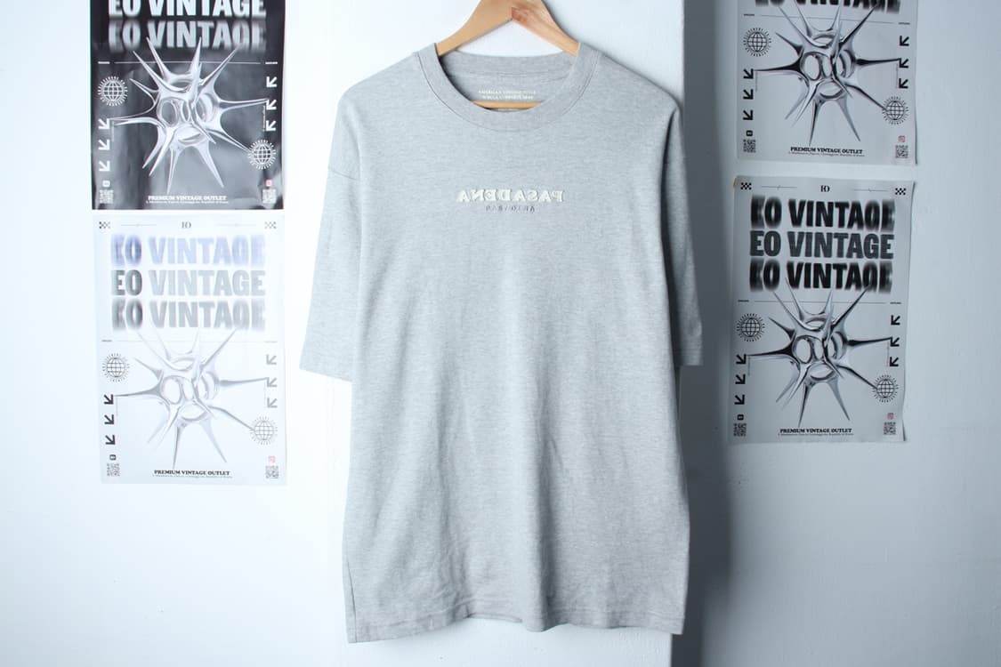(L-XL) 후아유 반팔 티셔츠 스몰로고 그레이 올드스쿨-H31796 상품이미지2