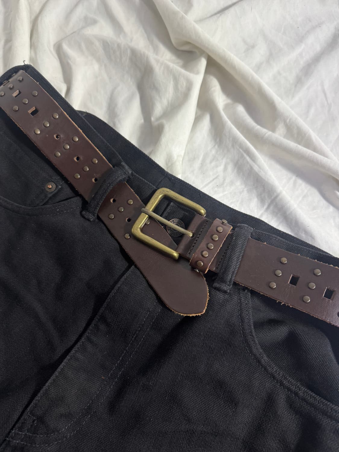 빈티지 스터드 벨트 상품이미지3