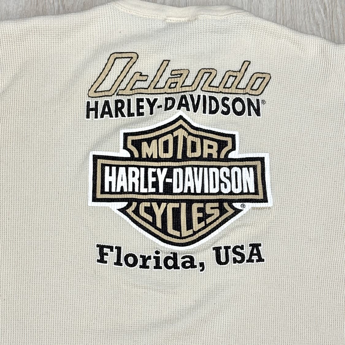 80s 할리데이비슨 올랜도 써멀 크림 상품이미지2