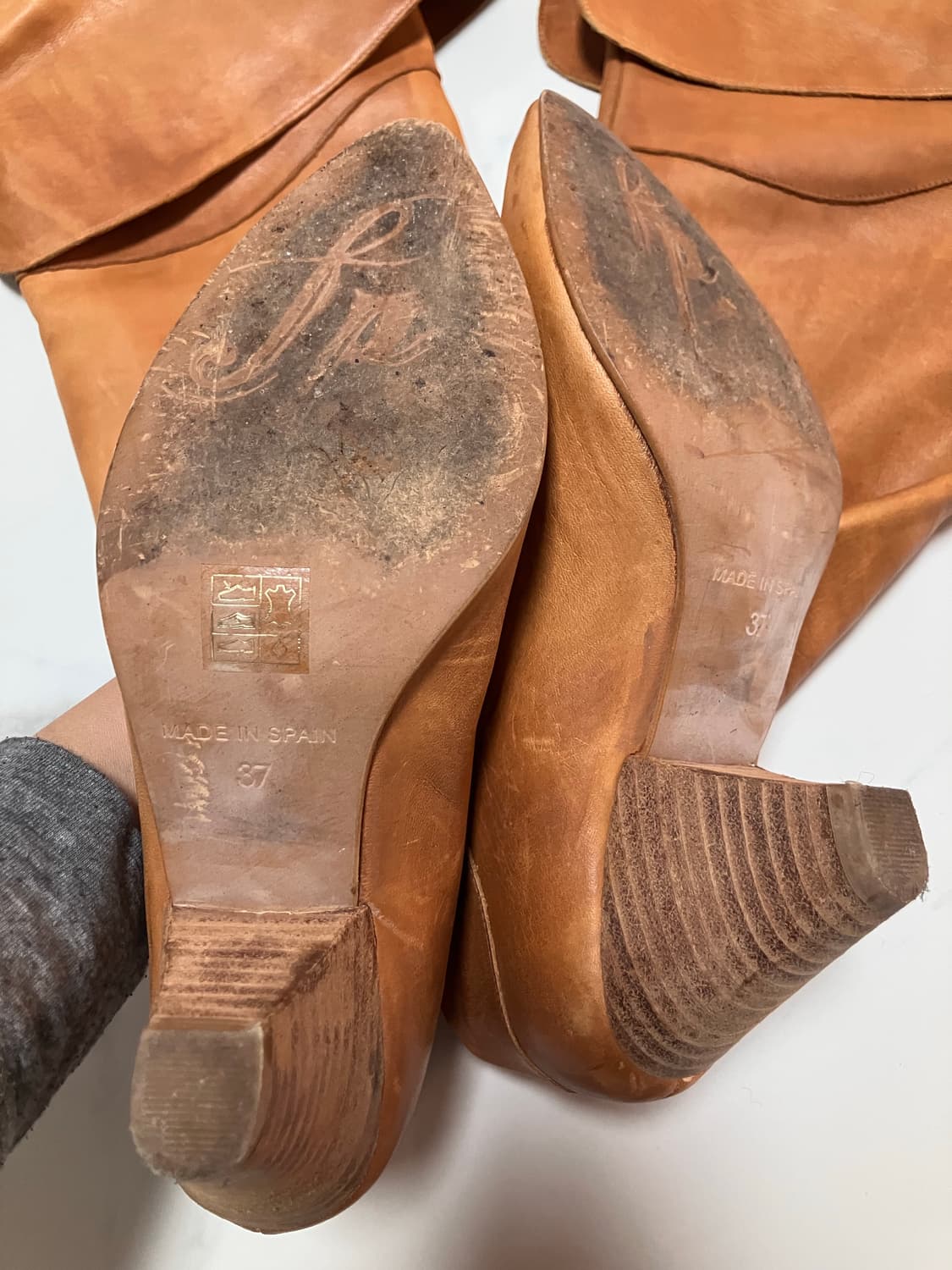 free people 소가죽 슬러치 싸이하이 부츠 상품이미지3