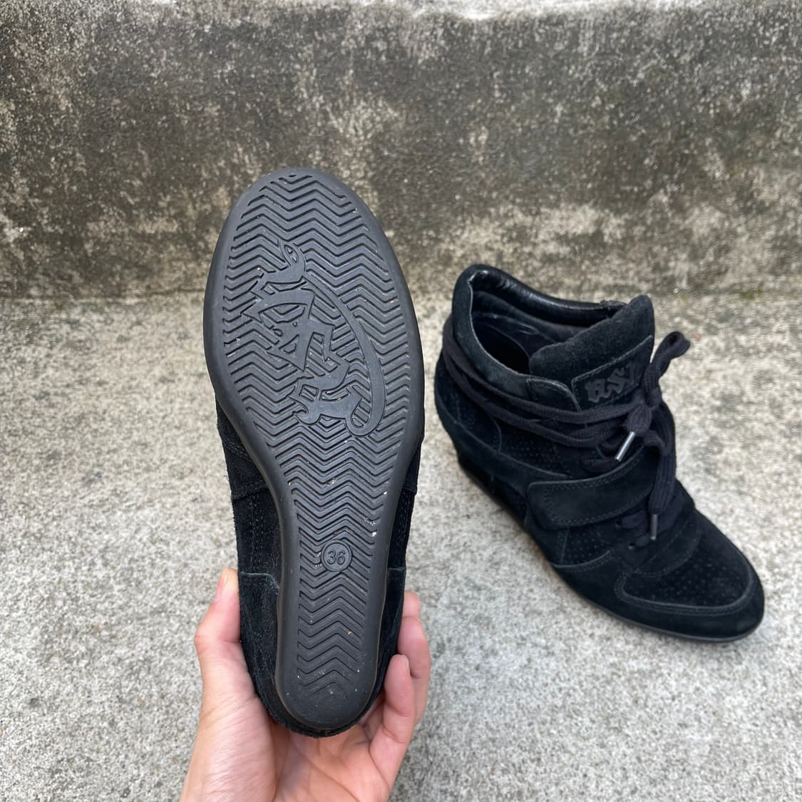 [36] ASH 스웨이드 웨지힐 스니커즈 (230) 상품이미지6