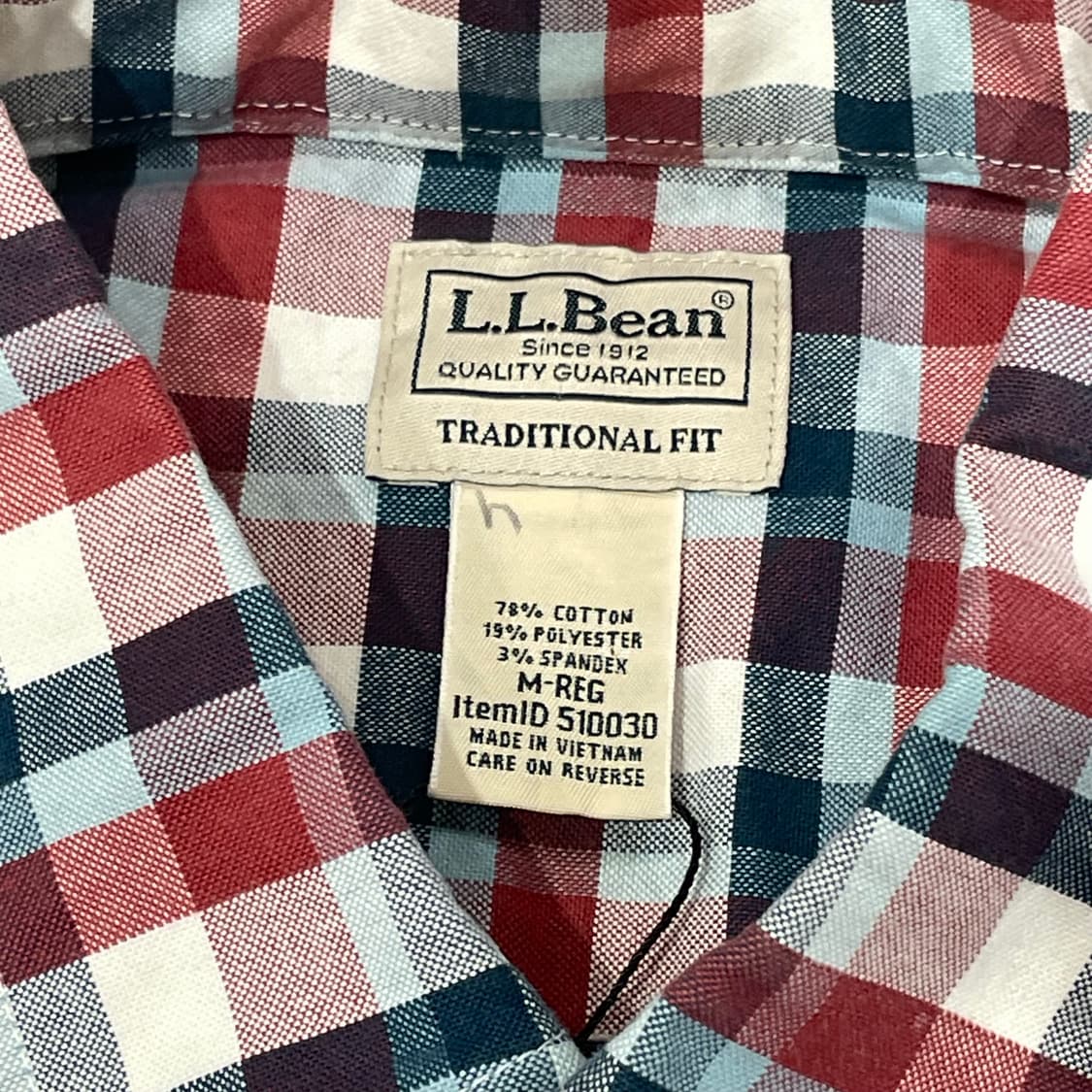 (M) L.L.Bean 엘엘빈 체크 셔츠 상품이미지4