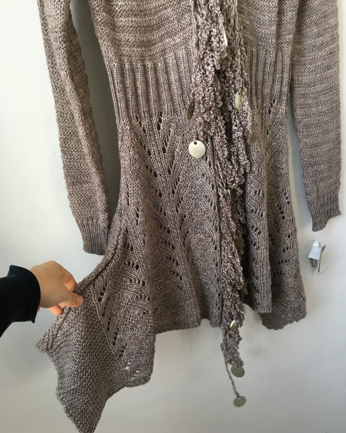 Fur trimming knit cardigan 상품이미지4