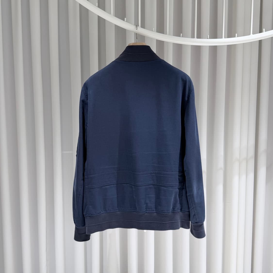 (A+/52) / 브루넬로쿠치넬리 포플린 포켓 지퍼 블루종 자켓 상품이미지5