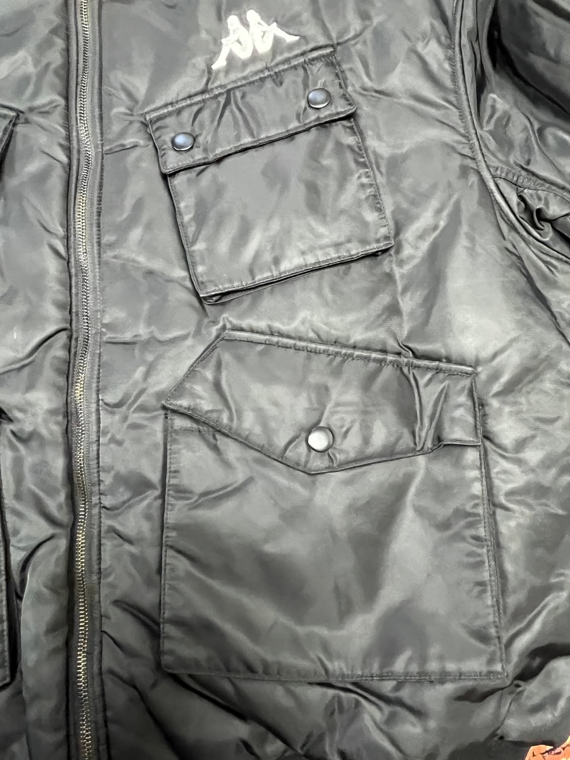 [L] 카파 X 참스 콜라보 항공자켓 블랙 상품이미지4