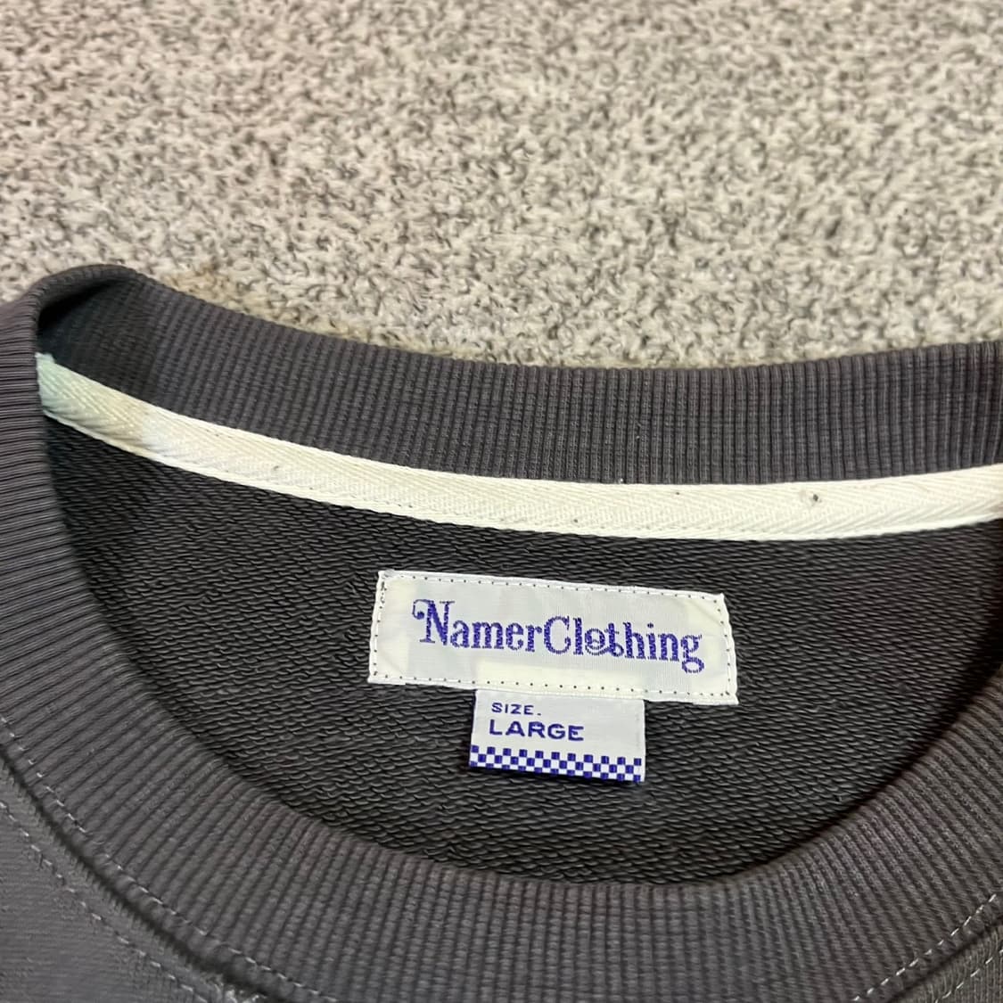 네이머클로딩 빅로고 맨투맨 상품이미지3