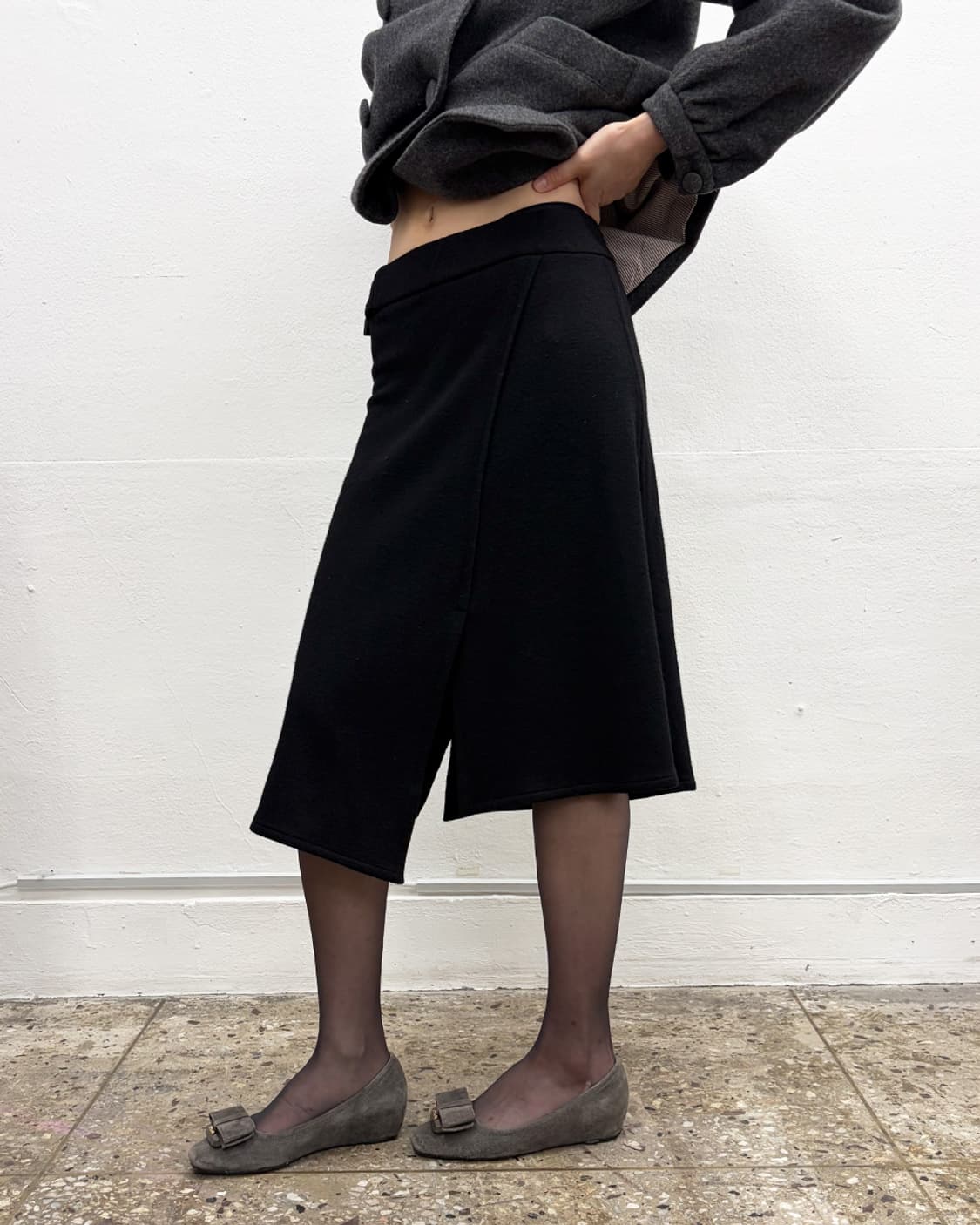 띠어리 벨티드 슬릿 스커트 상품이미지3