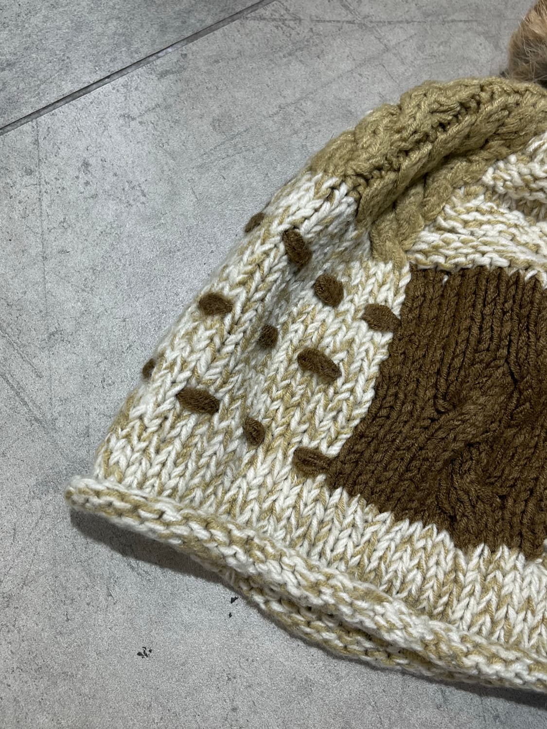 일본 빈티지 모리걸 방울 니트 비니 상품이미지4