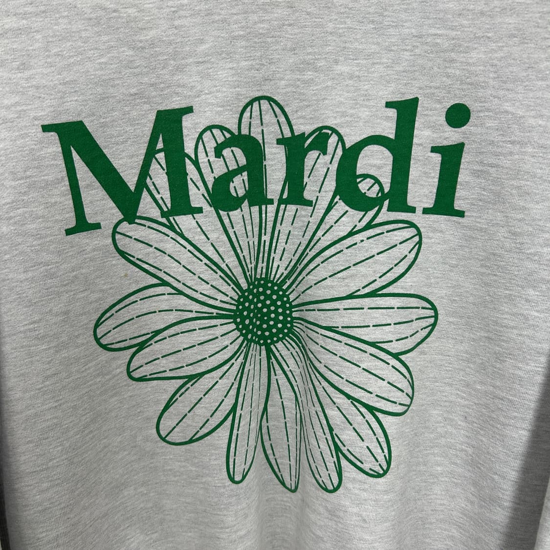 마르디 메크르디 빅로고 맨투맨 스웻셔츠 멜란지그레이 상품이미지3