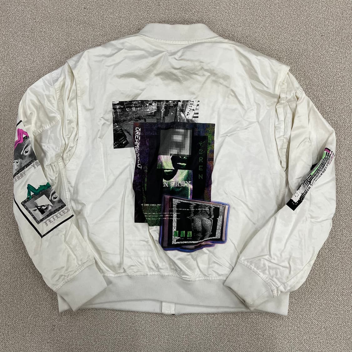 M 널디 블루종 항공점퍼 집업 자켓 0129M1 상품이미지4