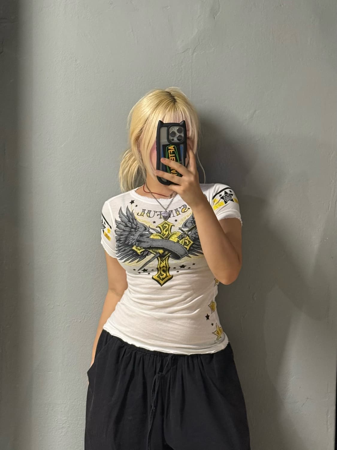 legend printing detail grunge top 상품이미지2