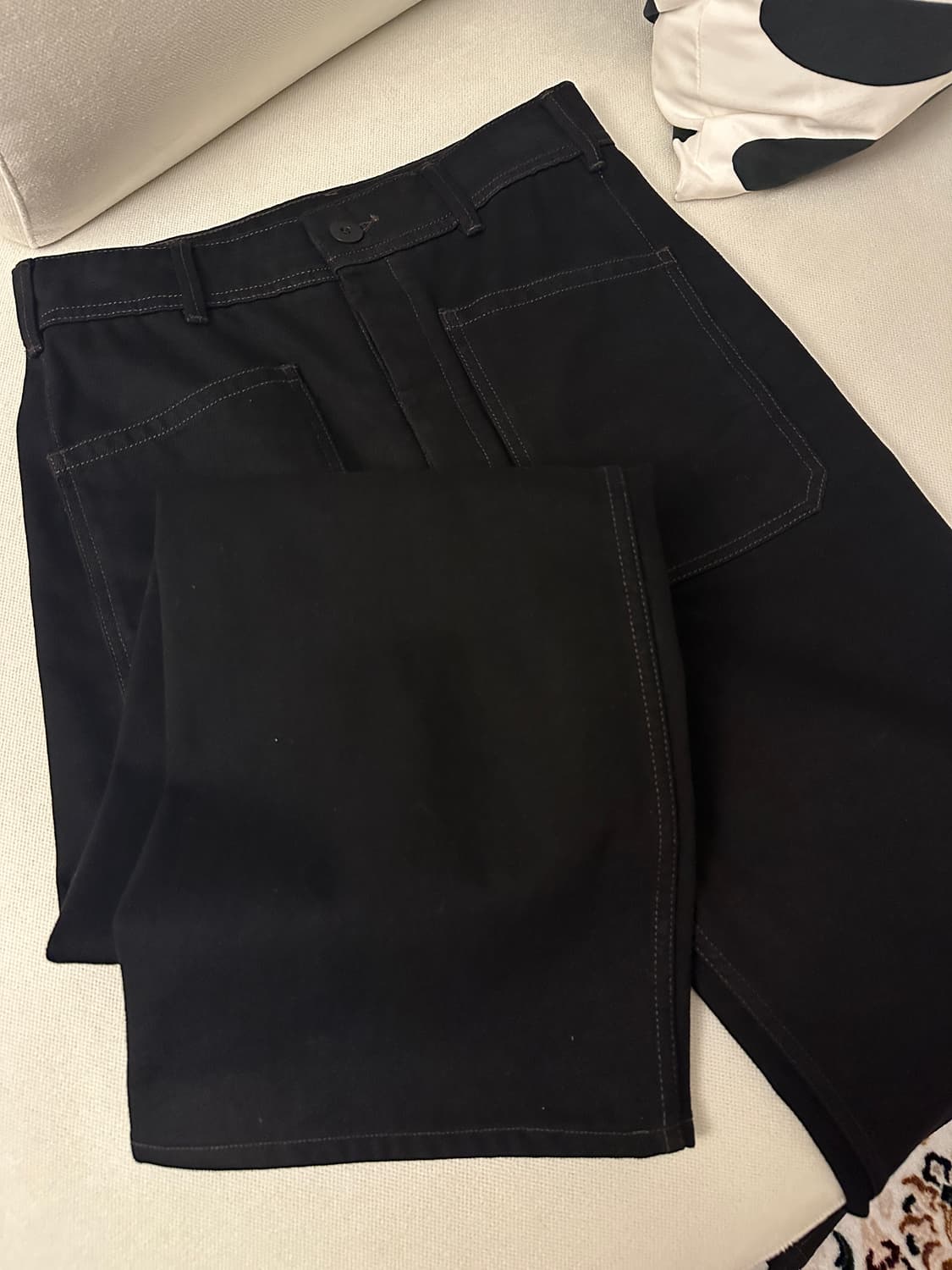 르메르 세일러 데님팬츠 블랙  상품이미지3