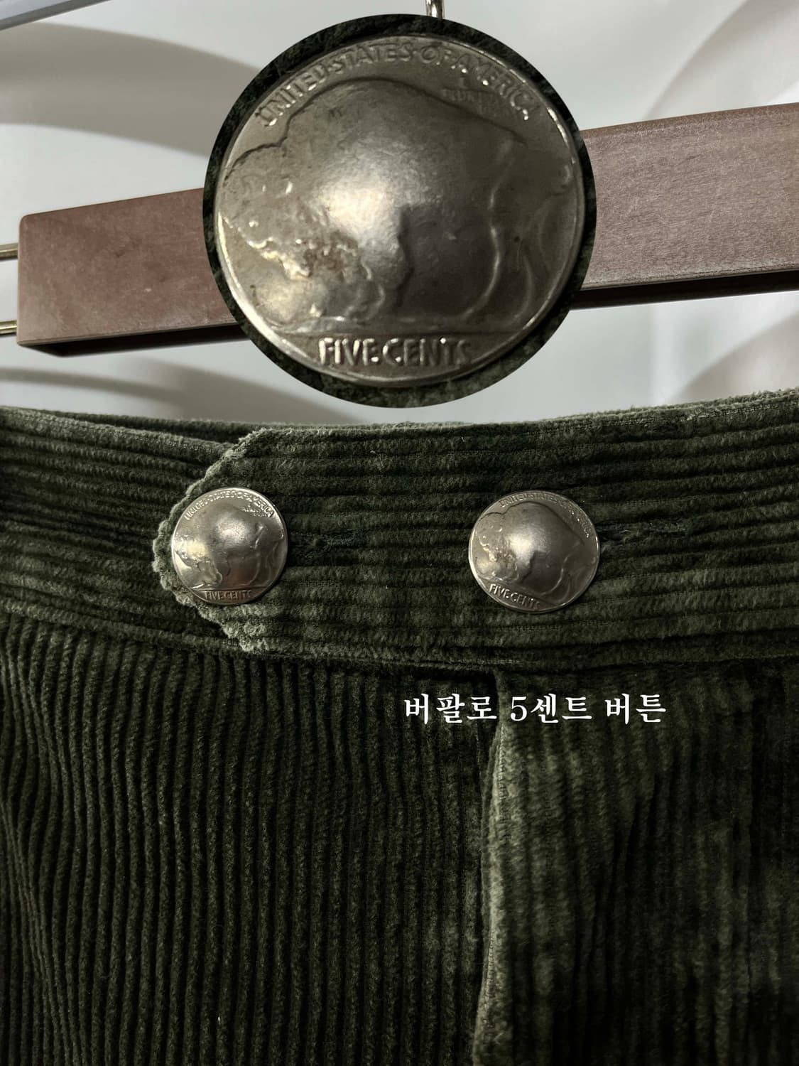 폴로 랄프로렌 버팔로 와이드 웨일 코듀로이 워크팬츠 상품이미지5