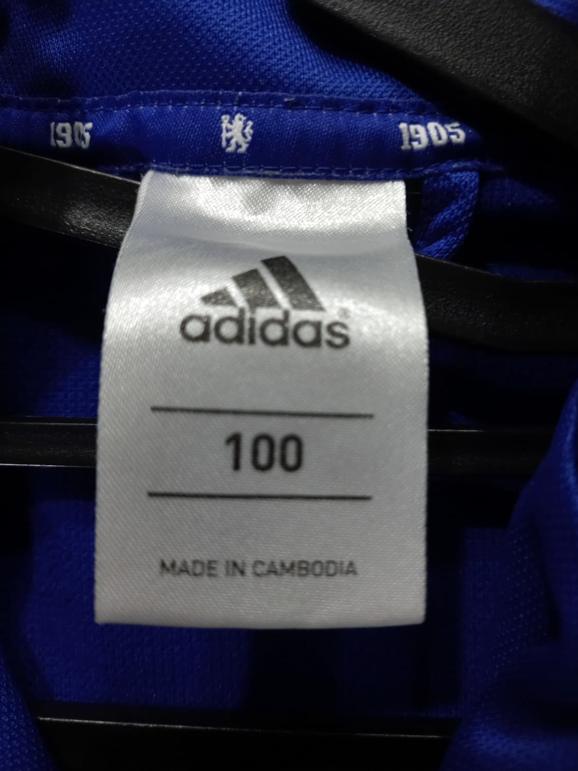 아디다스 첼시 블루 그레이 트랙탑 저지 져지집업 100/L 상품이미지4