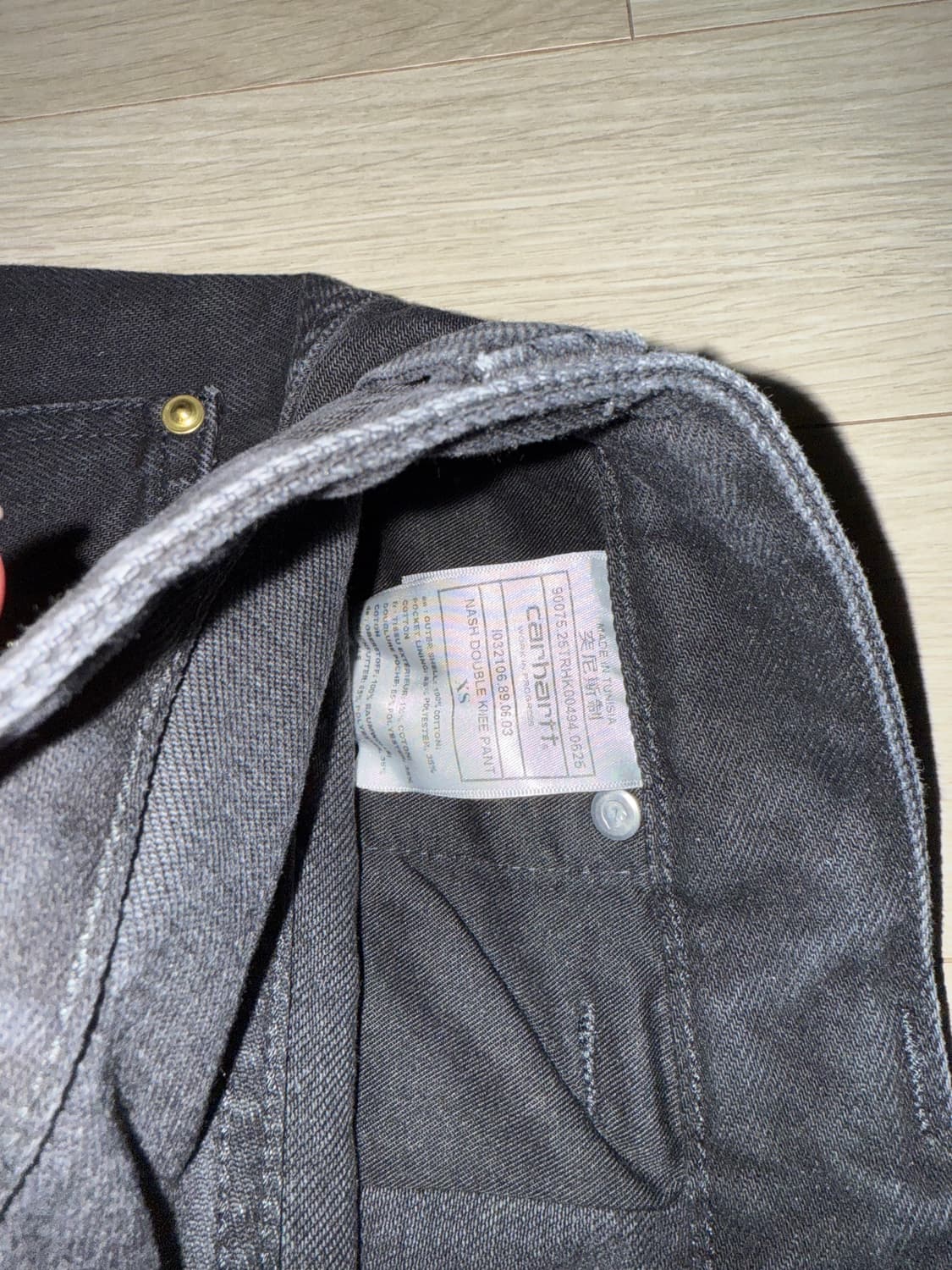 칼하트윕 내쉬 더블 니 팬츠 스미스 블랙 XS 상품이미지8