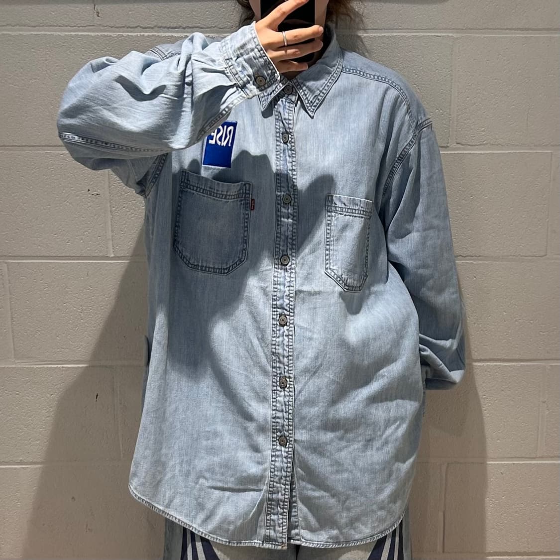 Levis Embroidered Denim Shirts 상품이미지3