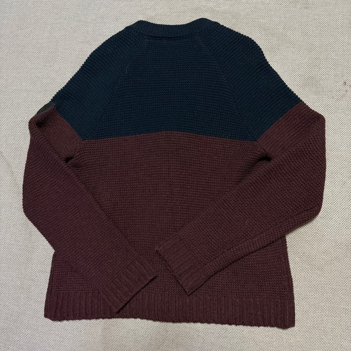 노비스 배색 라운드 니트 가디건 상품이미지8