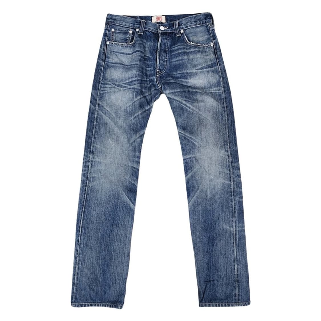 LEVI'S 501 스트레이트핏 워싱데님 팬츠 상품이미지1