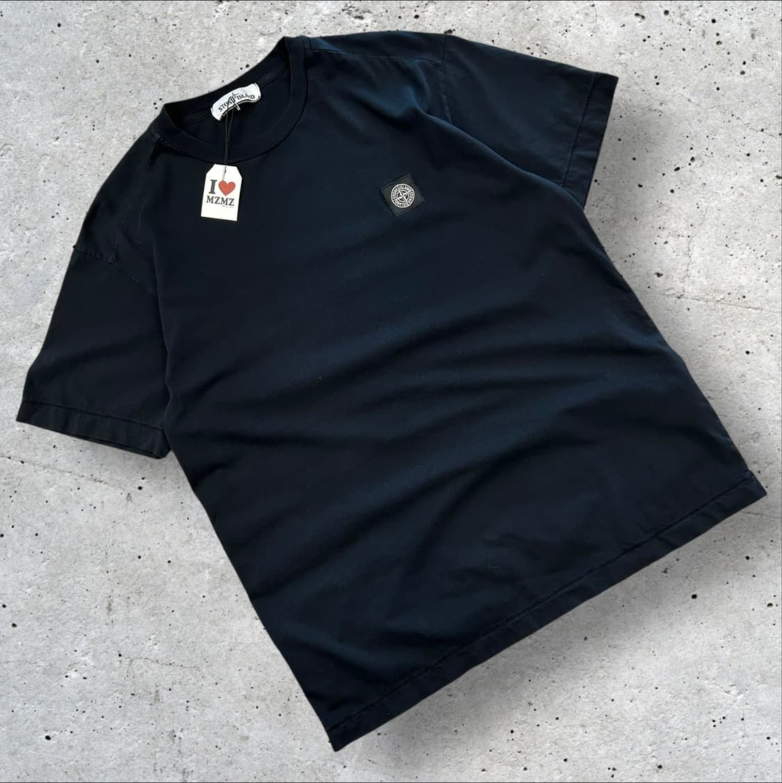 [XL] 18ss 스톤아일랜드 반팔 티셔츠 블랙 A428 상품이미지1