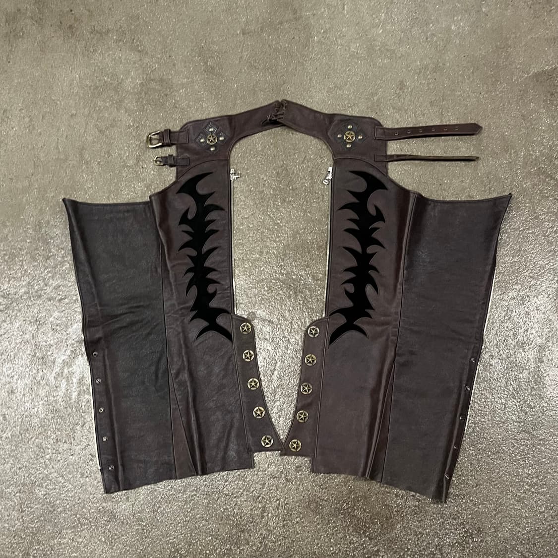 빈티지 카우보이 레더 챕스 (~30“) 상품이미지7