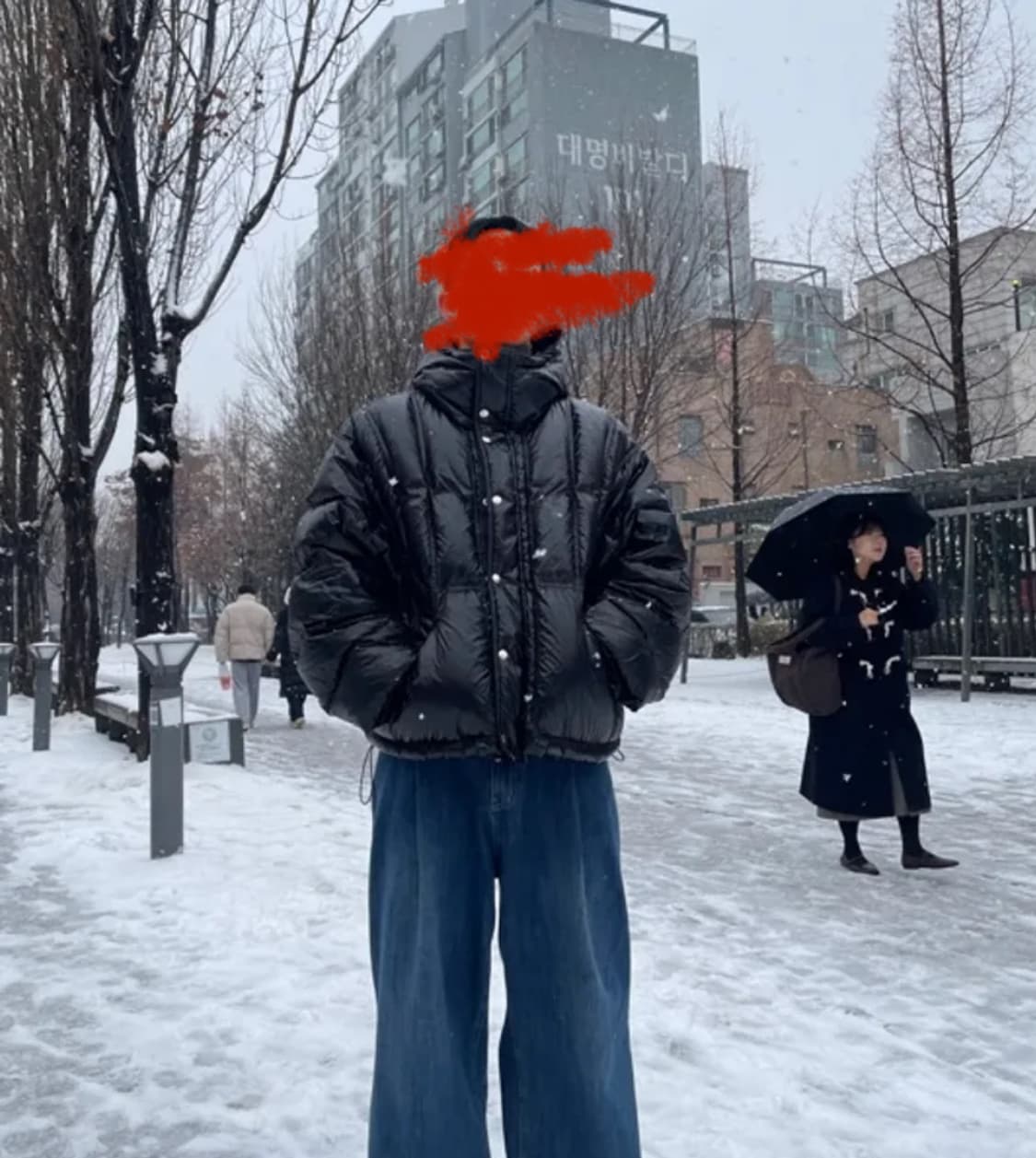 AECA 에이카화이트 글로시 덕다운 유광 패딩 상품이미지7