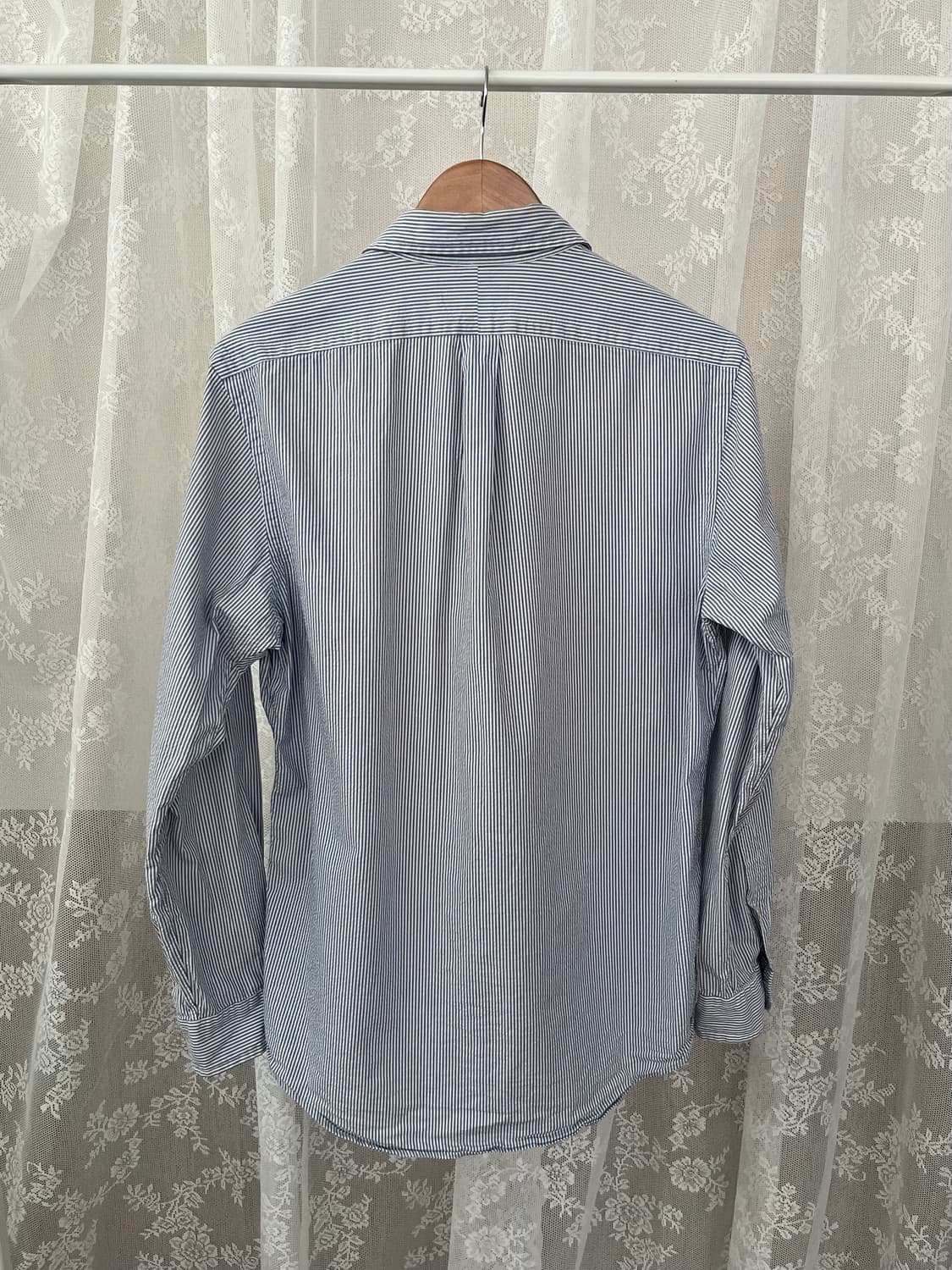 M) 폴로 랄프로렌 클래식핏 스트라이프 셔츠 블루 상품이미지2