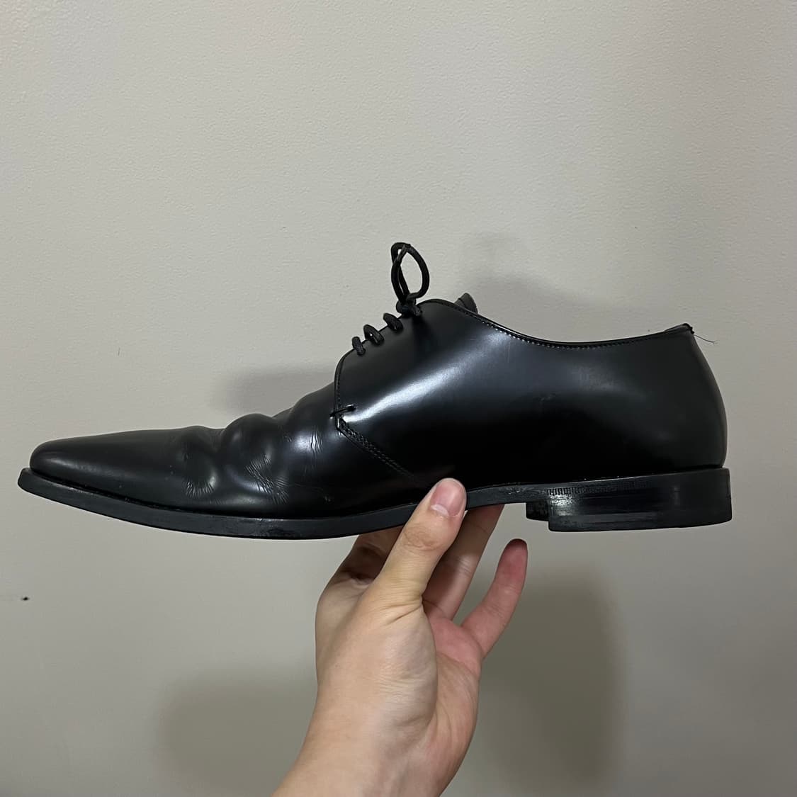 Prada Square Toe Derby Shoes 상품이미지3