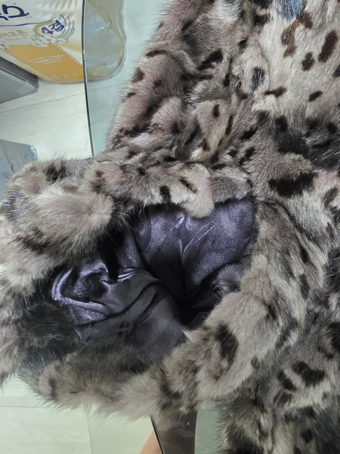 “겨울 힙템  레오파드 리얼 모피 자켓 ㅡ 상품이미지3