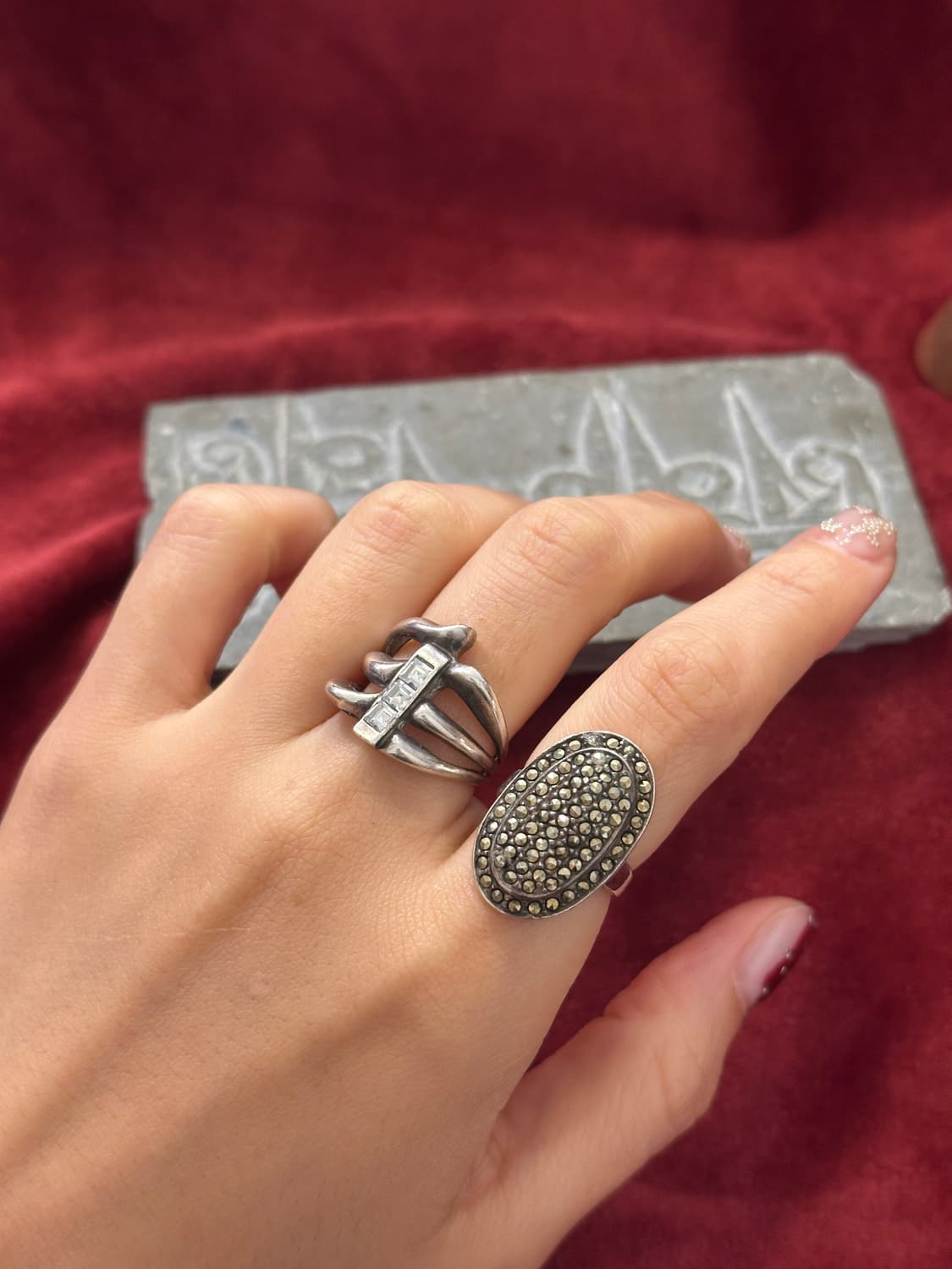 marcasite 925silver ring   상품이미지5