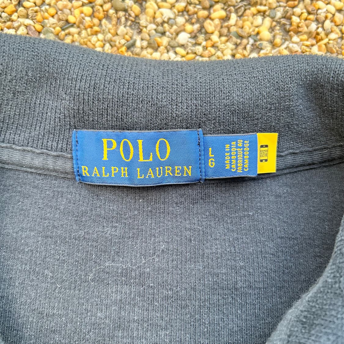 폴로 랄프로렌 코튼 반집업 블랙 니트 상품이미지4