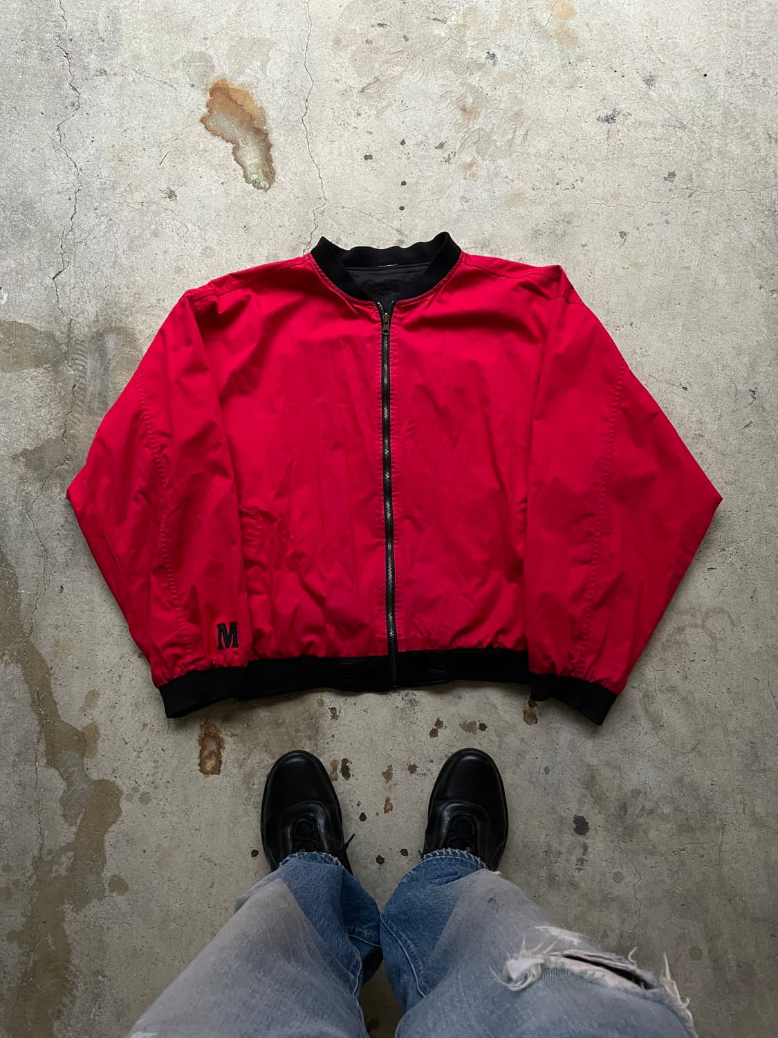 90s Marlboro Reversible Bomber Jacket 상품이미지8