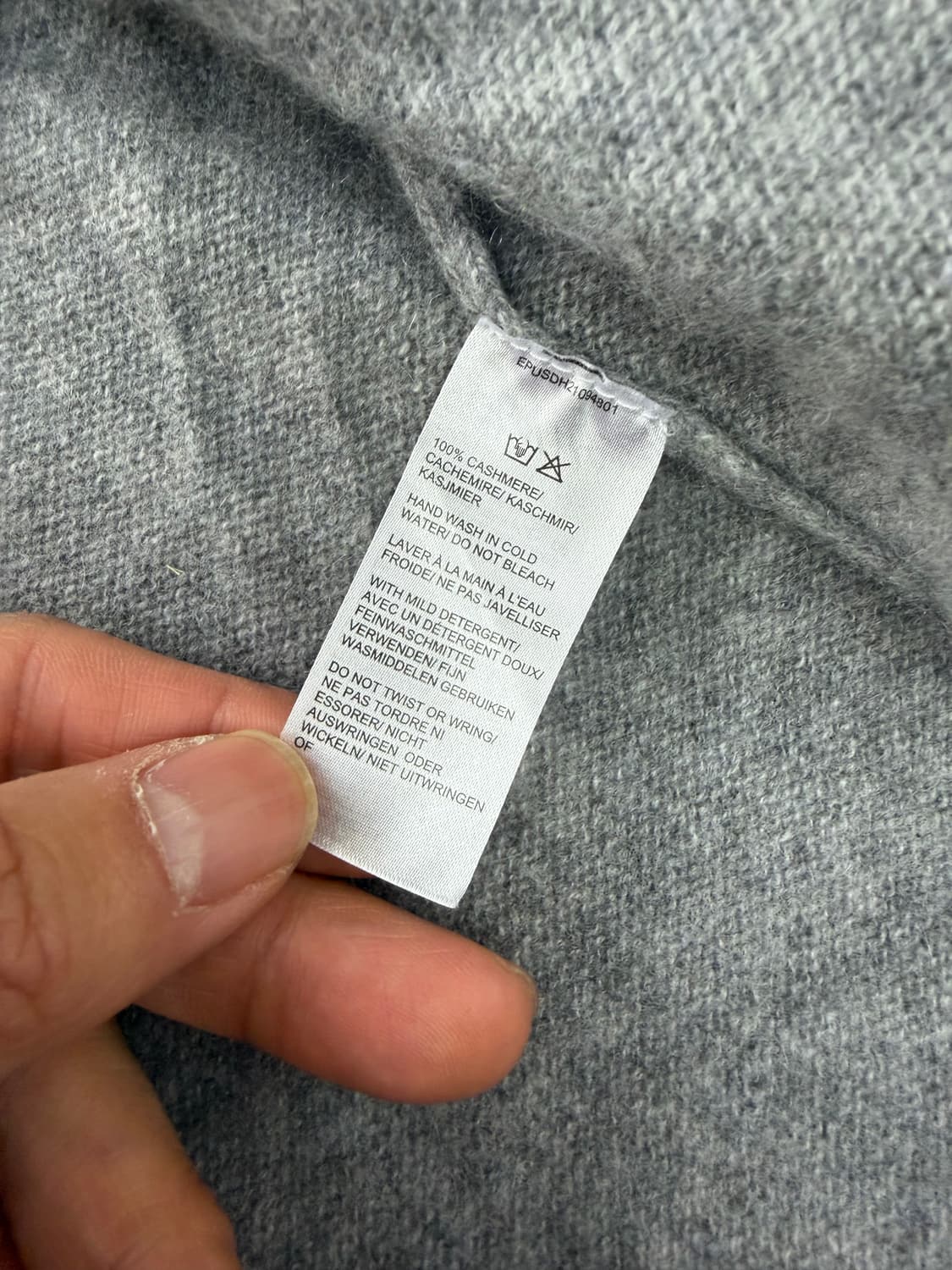 정품) 삭스피프스애비뉴 캐시미어100 후드 가디건 S 상품이미지7