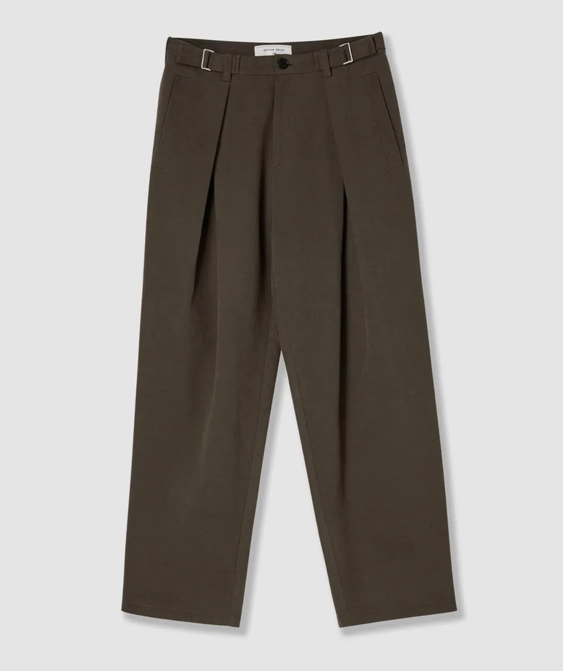 애프터프레이 릴렉스드 크로스 핀턱 팬츠 브라운 M사이즈 상품이미지1