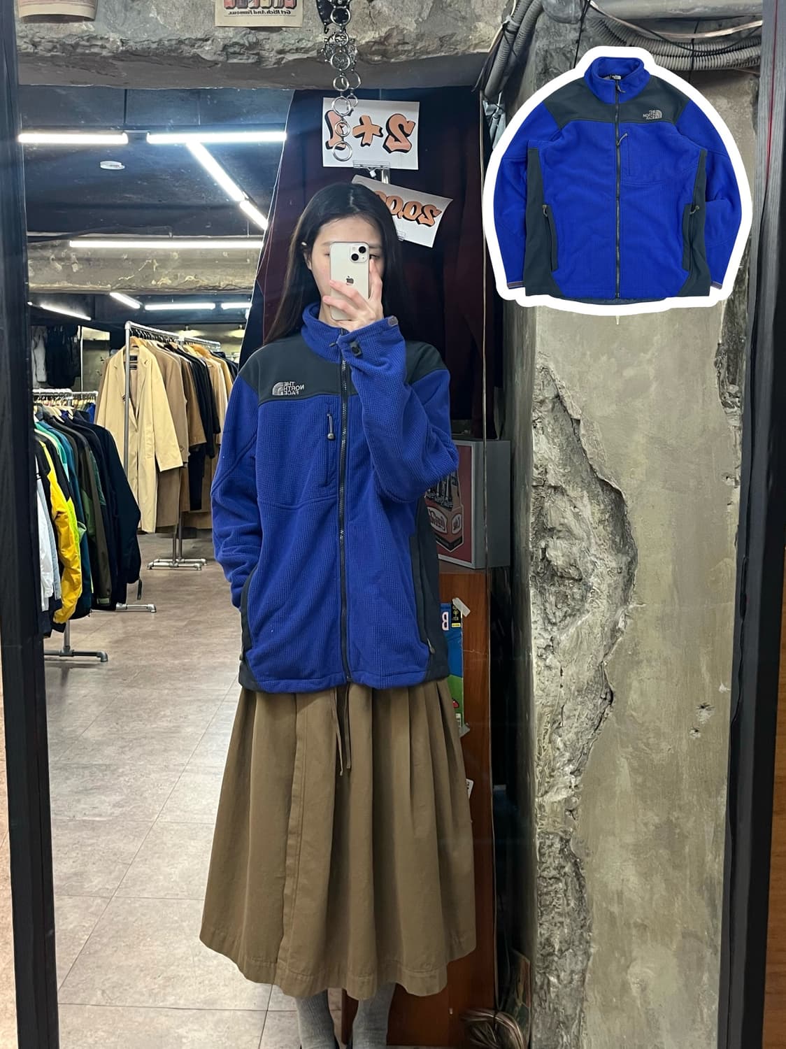 노스페이스 플리스 자켓 블루 L(100) #csz3573 상품이미지1