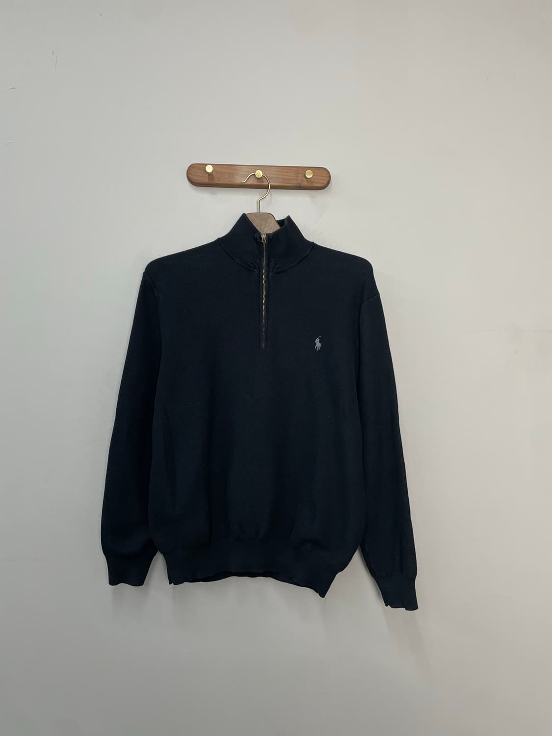 폴로 랄프로렌 블랙 반집업 니트 H2368 상품이미지2