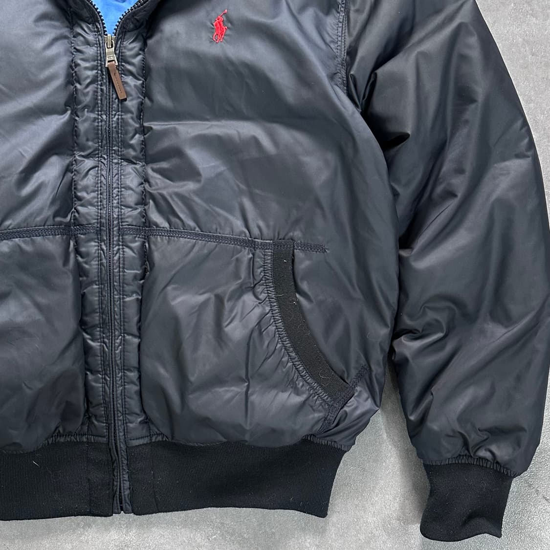 폴로 랄프로렌 네이비 후드 다운 자켓 (va.79) 상품이미지5