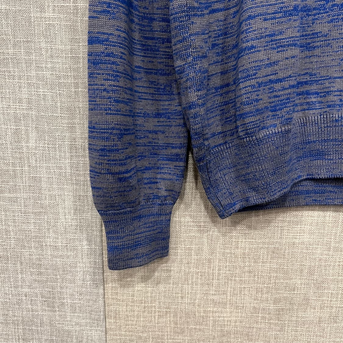 [택달린 새상품] 자바나스 라운드 니트 L 블루그레이 상품이미지4