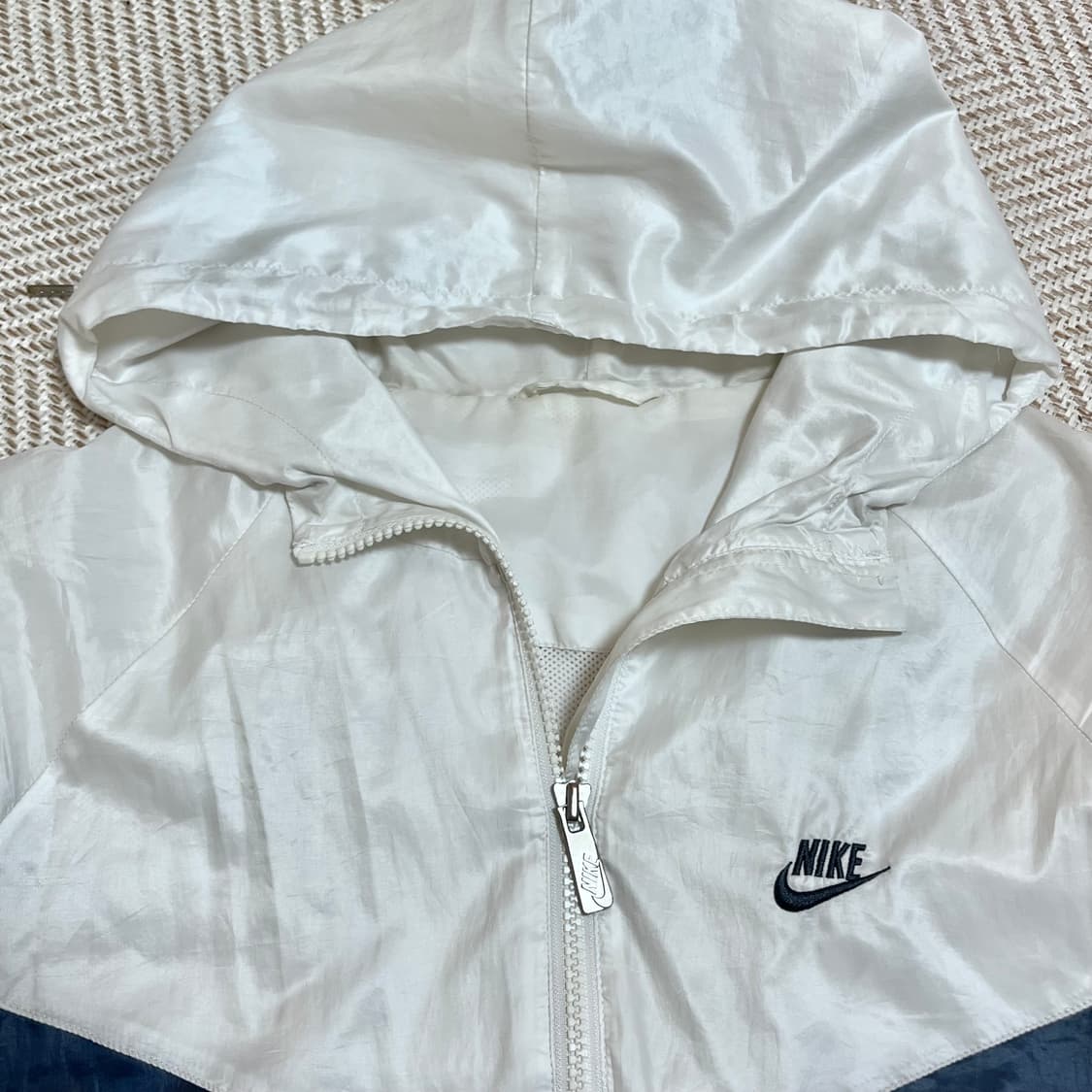 [정품] 나이키 화이트 네이비 윈드러너 바막 [ 95 ] 상품이미지3