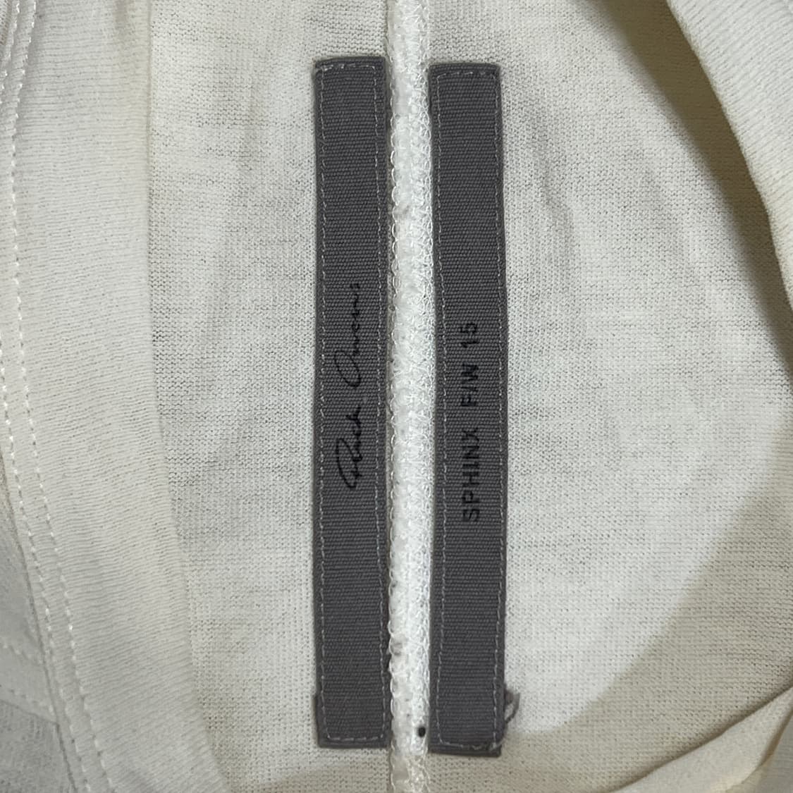 릭오웬스 15FW "SPHINX" 레벨 티셔츠 밀크 상품이미지7