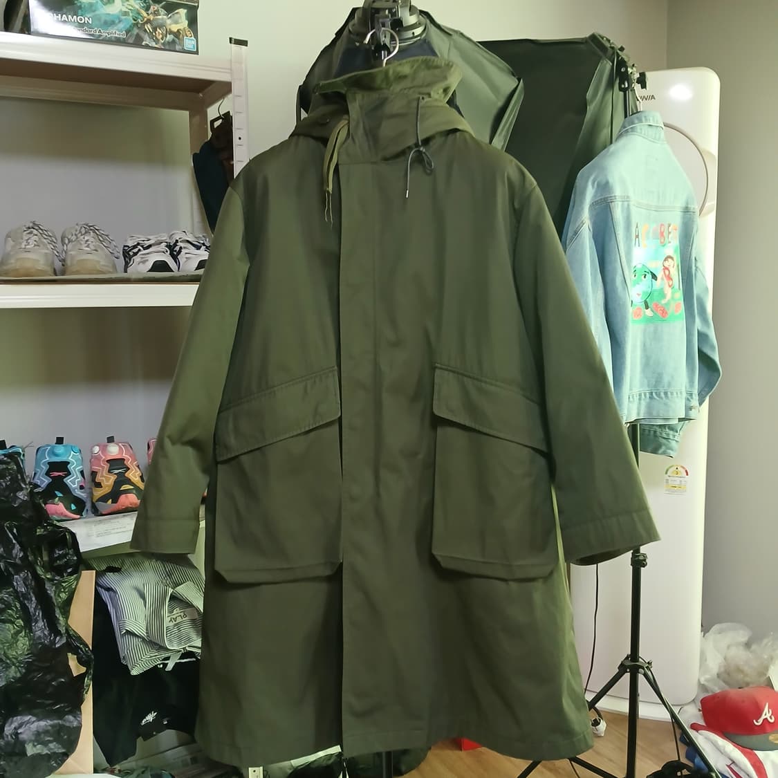 스튜디오톰보이 피쉬테일 내피탈부착 패딩 점퍼 야상 자켓 상품이미지1