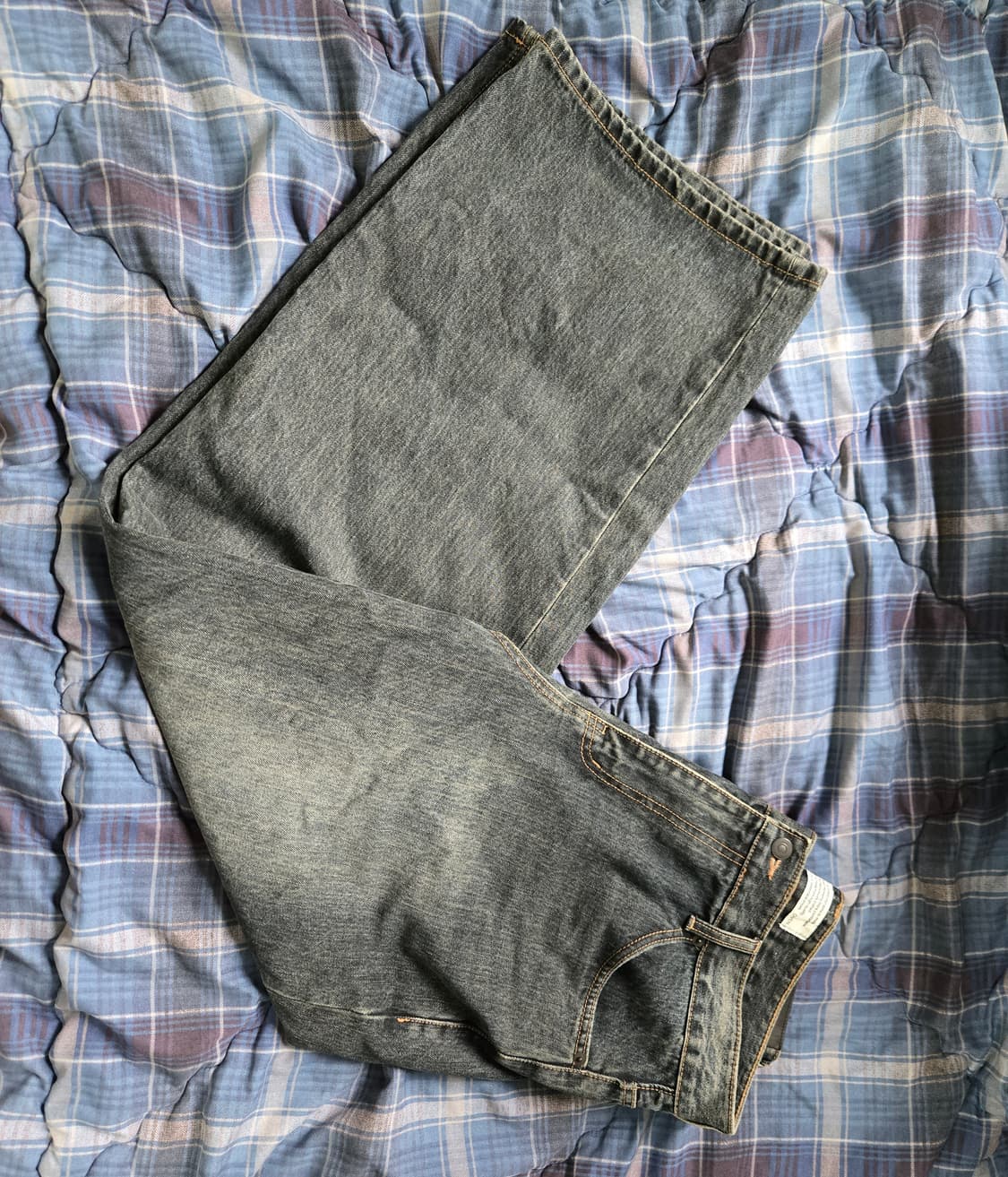 다이브인 루즈드 와이드 데님 다이드 인디고 2사이즈 판매합니다. 상품이미지2