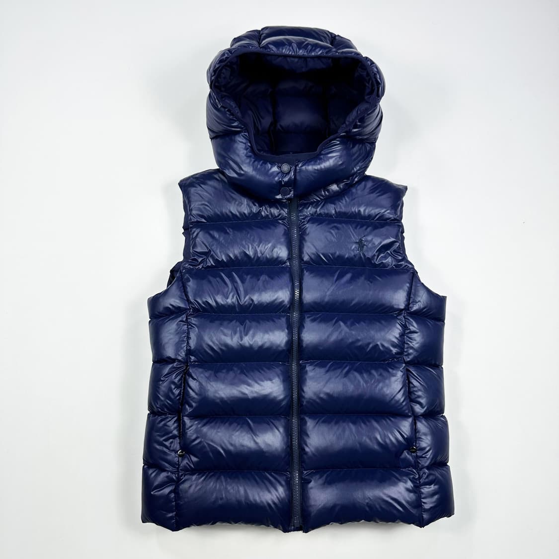 폴로 랄프로렌 포니 걸즈 네이비 조끼패딩 (실측 XS 여성추천) 상품이미지2