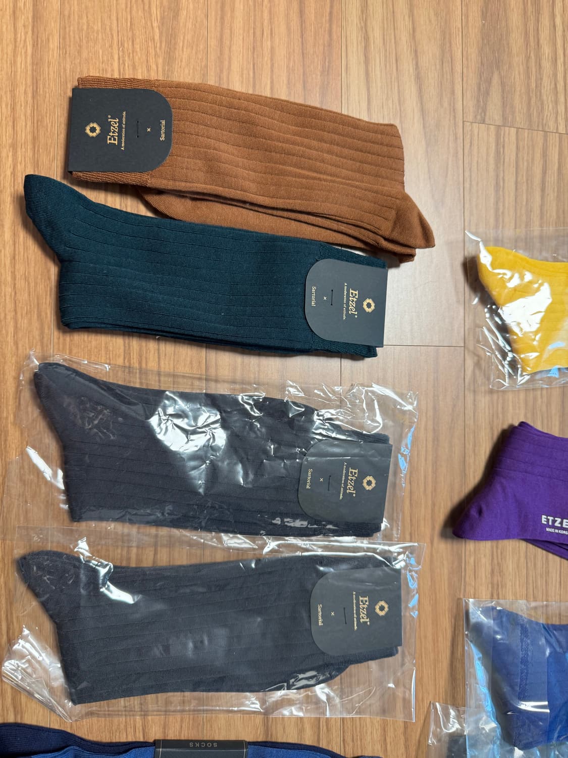 새제품 삭스타즈 에첼 ETZEL 리브 양말 색상다양 10여족 상품이미지5