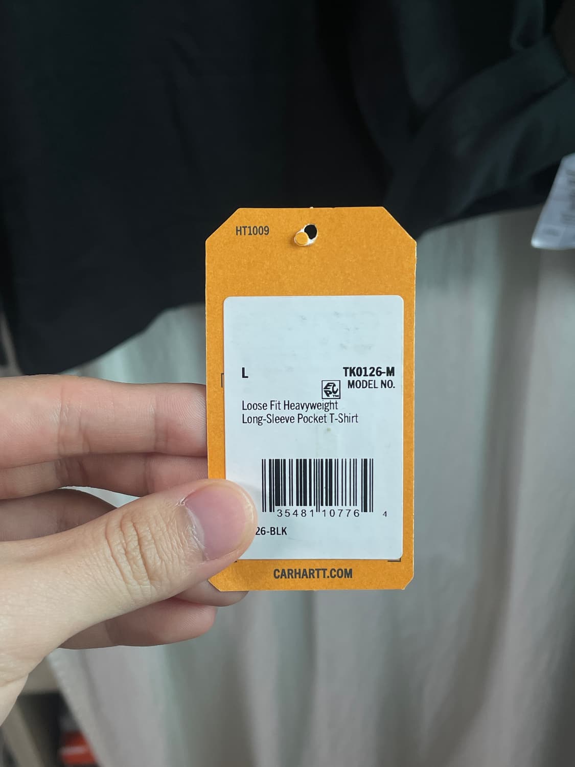 칼하트 루즈핏 헤비웨이트 레귤러 롱슬리브 포켓 티셔츠 상품이미지4