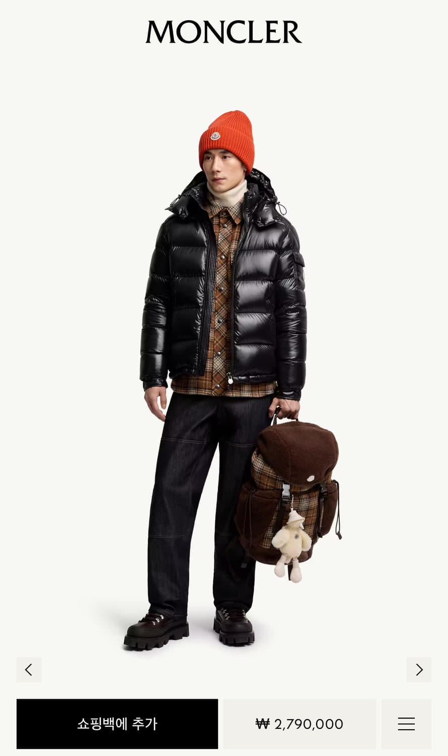 (6사이즈,새상품)몽클레어 마야 Maya 블랙 상품이미지9