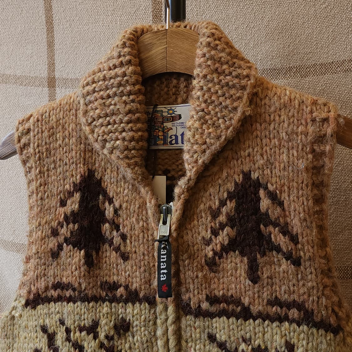 카나타 코위찬 헤비울 스웨터 니트 베스트 카나타 베스트 사슴 상품이미지4