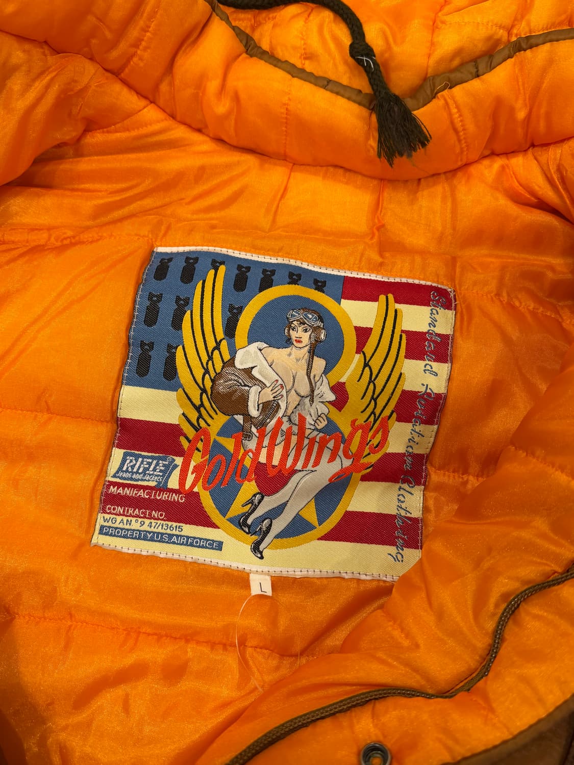 Rifle 빈티지 골드윙 후드 푸퍼 자켓 (made in Italy) 상품이미지10