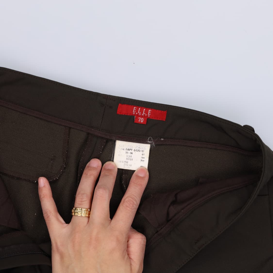 70 엘르 여성 일자 슬랙스 0325H1 상품이미지4